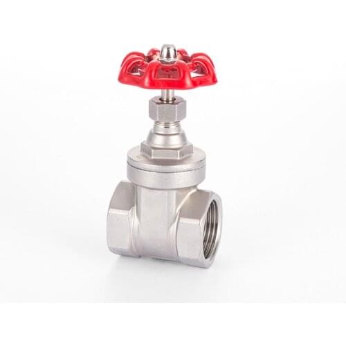 DN15-50 1/2" 3/4" 1" 1-1/4" 1-1/2" 2" BSPT Female Gate Valve 304 Stainless Steel Water Gas Oil Home Garden