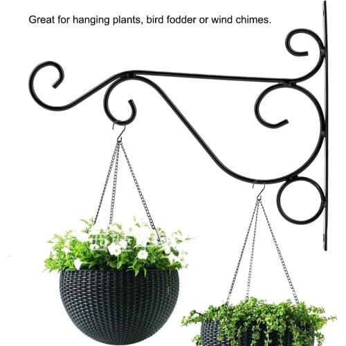 1PC 25X21CM Metal iron Plant Bracket Hanger Plants Wall Hanging Hook For Home Garden Planter Balcony courtyard Decoration