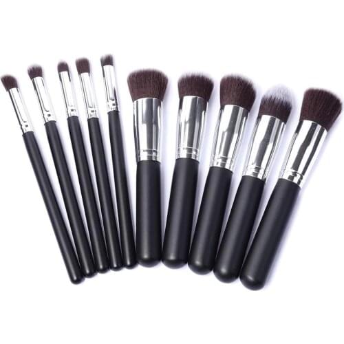 YSDO 10 pcs Makeup brush Kit powder brush holder Soft Brush Tools Kit Eye Liner Soft natural-synthetic HairBeauty Brushes Kit