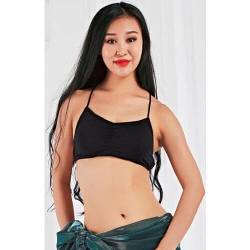 Cheap sexy Belly Dance Tops Bra black color Stage Props Tops for Women/Girls free-shipping