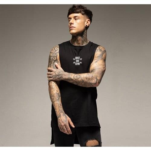 2020 New Fitness Mens Tank Top Workout Fashion Clothing Bodybuilding Cotton Musculation Singlets Sleeveless Casual Sports Vest