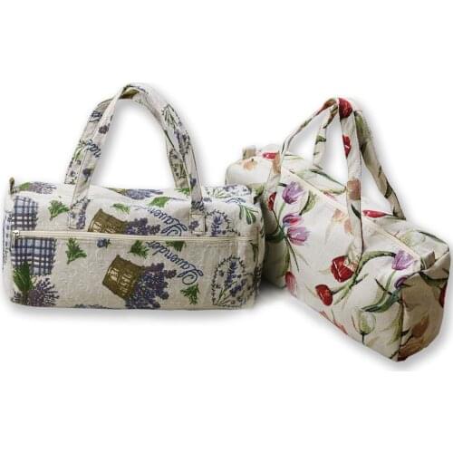 Knitting Needle Tote Storage Bag Wool Crochet Knit printing Pouch DIY Craft Organizer for Thread Yarn Sewing Accessories Bags
