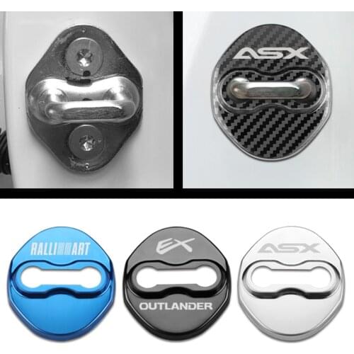 Car Styling Door Lock Covers For Mitsubishi asx lancer outlander pajero Accessories car styling