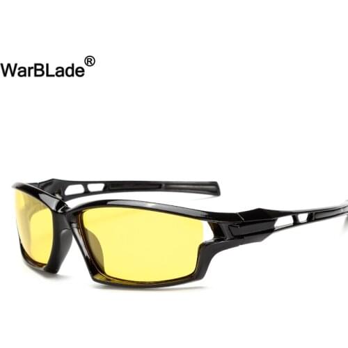 WarBLade Polarized Sunglasses Men Yellow Lens Night Vision Sun glasses Night Driving Anti Glare For Safety Driving Sunglasses