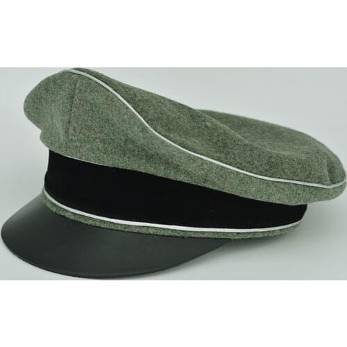 WW2 E.M.D German .Officer hat Wool Silver pipe