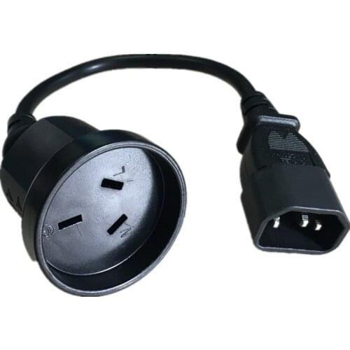 10 pcs,Power Adapter Cord For PDU PSU USP ,IEC 320 C14 Male Plug to SAA Australia 3Pin Female Power Extension Cable
