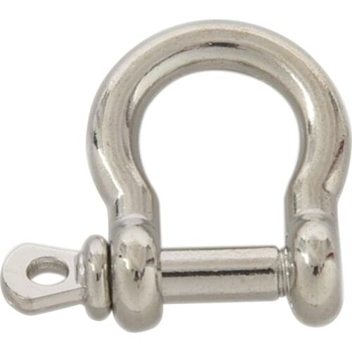 10 PCS O Shape Stainless Steel Anchor Shackle Outdoor Rope Paracord Bracelet Buckle