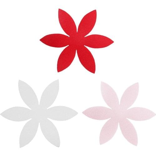 100pcs Satin Drill Fabric Flower for DIY Wedding Hair Accessories Bride Headpiece 45mm