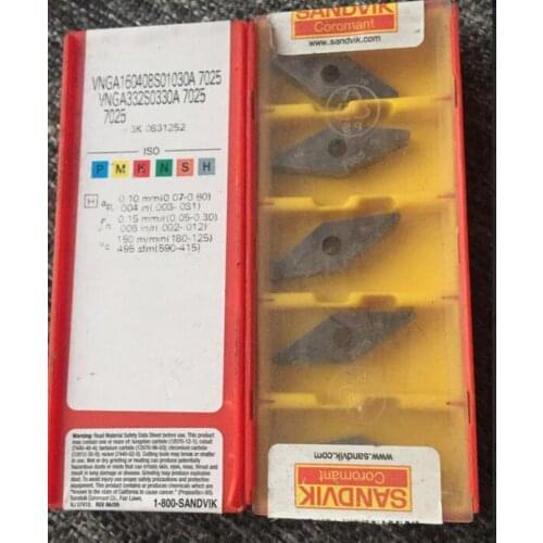 5PCS CARBIDE INSERT VNGA160408S01030A 7025