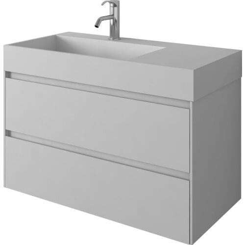 900mm Bathroom Furniture Free Standing vanity Stone Solid Surface Blum Drawer Cloakroom Wall Hung Cabinet 2227