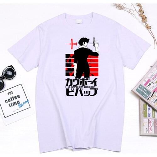 Anime Cowboy Bebop T Shirts Manga Space Spike Graphic Tops Summer Women Casual Cotton Streetwear Ropa Mujer Camisetas Tee