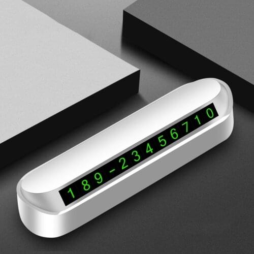 Car Styling Temporary Parking Card Phone Number Card Plate Telephone Number Car Park Stop In Car-styling Universal Accessories