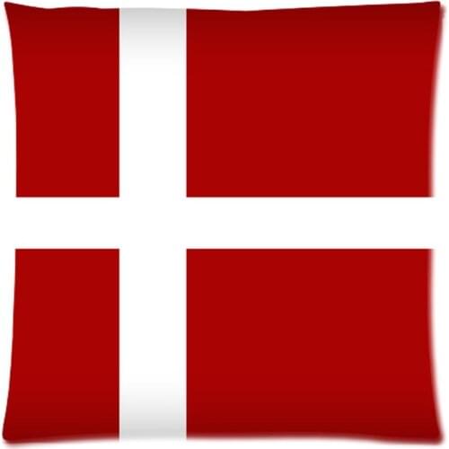 Flag Of Denmark Cushion Cover Home Car Decorative throw pillows Case New Arrival Custom Polyester Almofada Cover