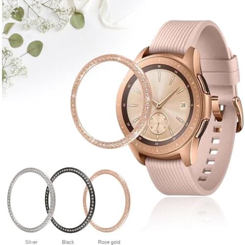 Hot Watch Cover For Samsung Galaxy Watch 42 46mm/ Gear S3 Bezel Ring Smart Accessories Adhesive Cover Anti Scratch Metal