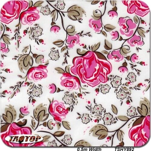 Flower Pattern TSHY892 0.5M * 20M Aqua Print Film Water Transfer Printing Film Hydrograph Film