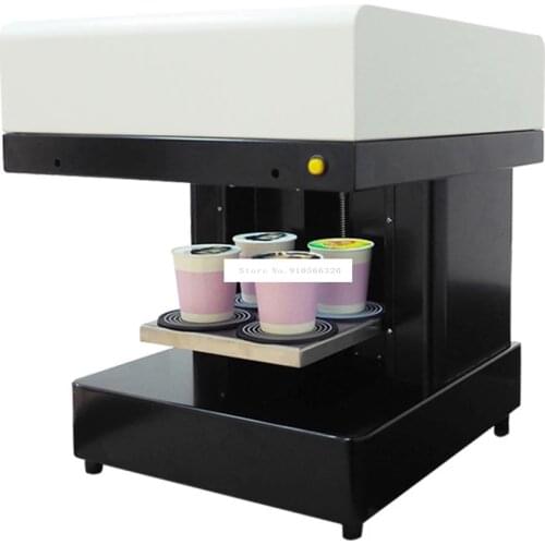 Art Coffee Drinks Printer Fast Speed 4 Cups Selfies Coffee Printer Milk tea Yogurt Cake Electric Printing Machine 220V/110V 46W