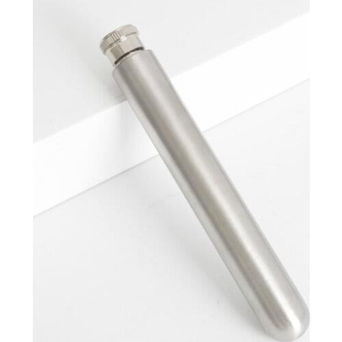 45ML Cigar Hip Flask with Outdoor Portable Wine Tube Wine Bottle Stainless Steel Jug 1.5 Ounces Vodka Strong Wine Pot