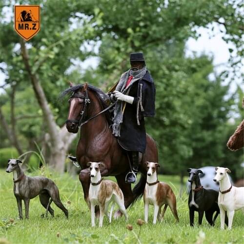 Mr.Z 1:6 Scale Greyhound Whippet Dog Pet Healing Figure Animal Model Toy Collector Desktop Decoration Adult Gift