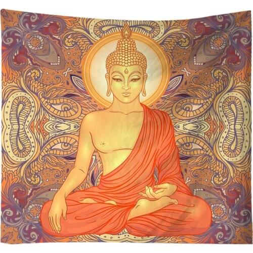 Buddha tapestry wall carpet Psychedlic Mandala Tapestry Hippie Room Wall Hanging Blanket Art Home Decor