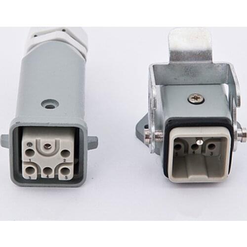 Engraving machine spindle air plug + socket / air cooling spindle aviation plug