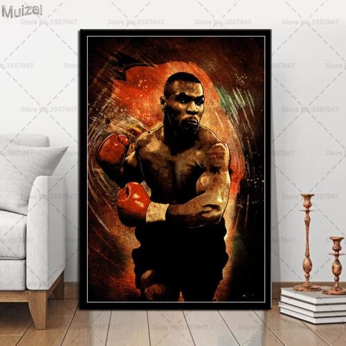Art Poster Fighters Super Player Muhammad Ali Conor McGregor Canvas Painting Retro Wall Pictures Prints Living Room Home Decor
