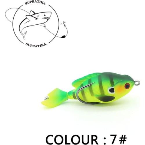 Artificial Topwater Wobblers 75mm/8.6g Rotated Tail Plastic Fishing Bait Freshwater Anti-Corrosion Bionic Fishing Lure Hard Bait