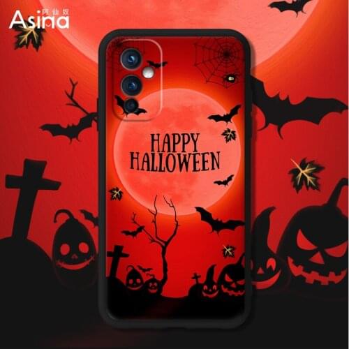 ASINA Cool Cartoon Halloween Case for Oneplus 9 8t 8 Pro Official Liquid Silicone Soft Cases for Oneplus 7 7T Pro Nord Coques