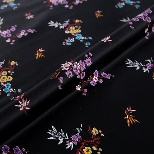 Nylon brocade jacquard fabrics handmade design DIY material for sewing cheongsam bag