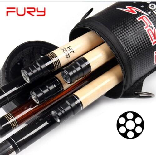 New Arrival FURY 4 Shafts 3 Butts Pool Stick Kit Cue Portable Case Billiard Accessories Black White Camouflage Color China