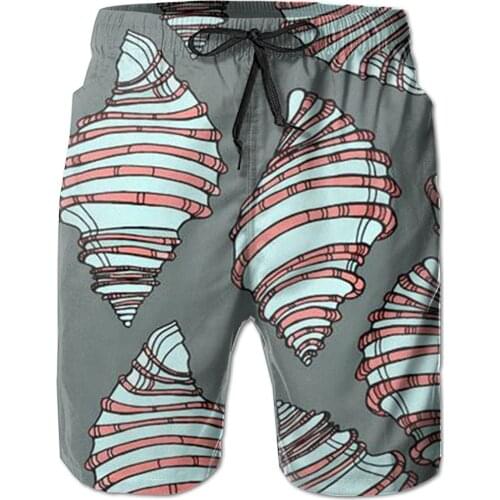 Board Shorts Beautiful Colorful Conch Mens Quick Dry Swim Trunks Beach Shorts