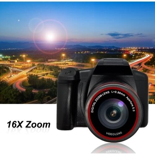 Portable Digital Camera 16X Focus Zoom Design Resolution 1280x720 supported SD Card Batter-y Powered Operated for Photography