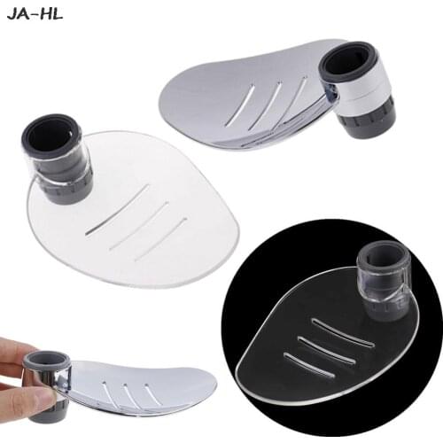 Adjustable ABS Soap Dish Holder Shower Rod Slide Bathroom Gadget Soap Pallet Shower Rod Slide Bar Shower Rail Soap Dish Box
