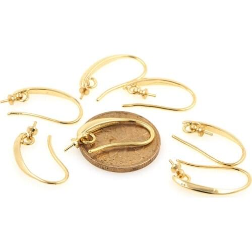 Earring Hooks Ear Wires with Loop For Dangle Earrings Jewelry Making Accessories
