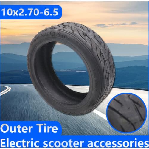10x2.70-6.5 Tire 10 Inch Tubeless Tire 70/65-6.5 Thickening and Wear Resistance Tyre for Electric Scooter Balanced Scooter