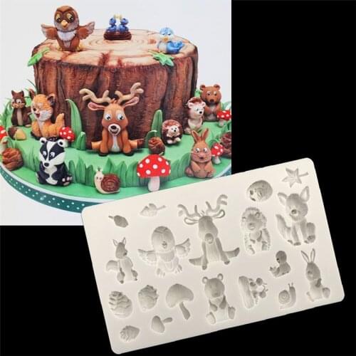 Many Animals Shaped Silicone Cake Mold DIY Chocolate Mold Fondant Cake Decoration Baking Tool Sugar Craft Pastry Tool