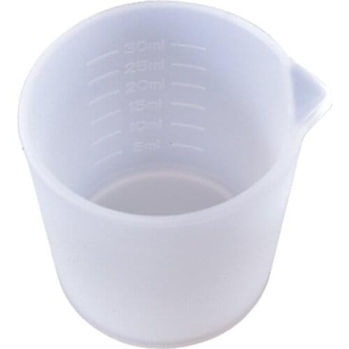 30ML Silicone Measuring Cup Handmade DIY Jewelry Making Tools Measure Accessory New
