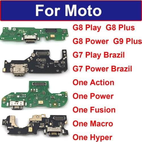 USB Charging Jack Dock For Motorola Moto G3 G5 G7 G8 Play G8 G9 Plus G8 Power One Vision Action Power Macro Power P30 Note