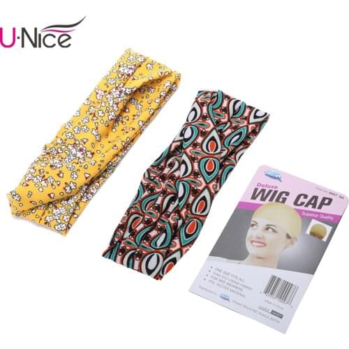 UNice Hair Gifts Pack Beautiful Headband Randomly Sent and Random Wig Cap
