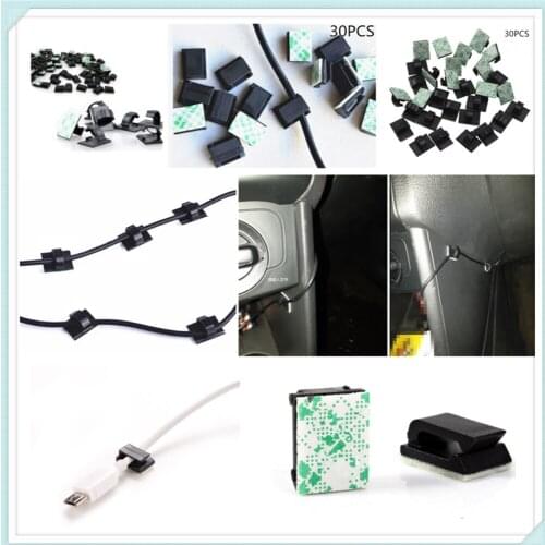 30Pcs auto parts clip storage bag cable holder paste for Mercedes Benz W203 W210 W211 W204 A C E S CLS CLK CLA GLK ML
