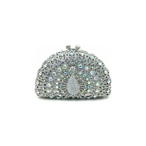 Women Evening Bag Hollow Out Metal Clutches Bridal Clutch Purse Wedding Diamond Handbag Bolsa De Cristal