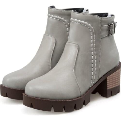 Big Size 9 10 11 12 boots women shoes ankle boots for women ladies boots shoes woman winter Diamond bow metal decoration