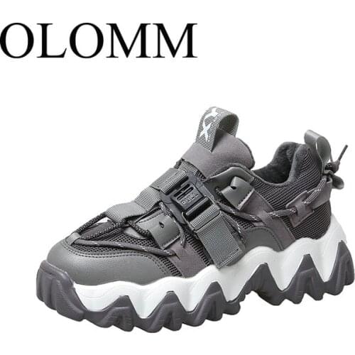 35-40 OLOMM womens shoes casual shoes chunky sneakers luxury shoes female designer vulcanized shoes warm shoes 2020 TY-34
