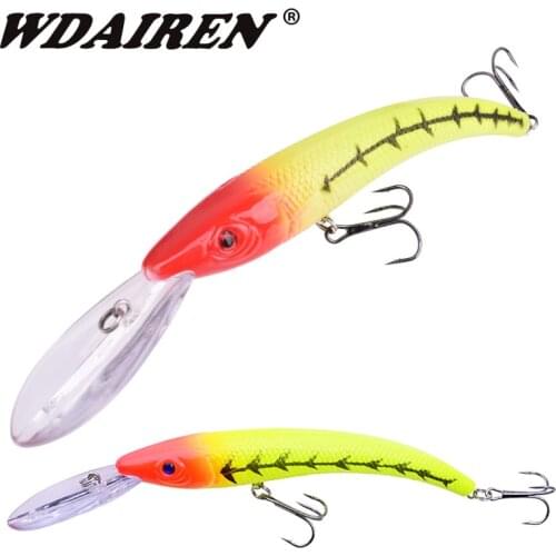 1Pcs Fishing Dying Bending Minnow Hard Lures 15cm 16g Pesca Deep Diving Wobblers Crankbaits Swimbaits Isca Artificial Bait