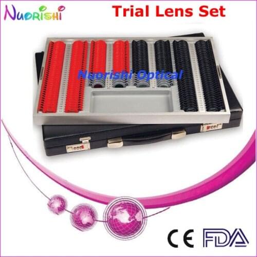 266L-SL 268pcs Classic Optometry Trial Lens Set Case Plastic Color Rim Leather Case Packed Lowest Shipping Costs