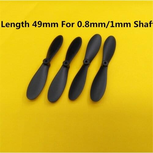 Free Shipping 4.9cm 49MM Length 0.8mm 1MM Hole Main Blades Props Propellers Drone R/C Spare Parts Helicopter Quadcopter Access