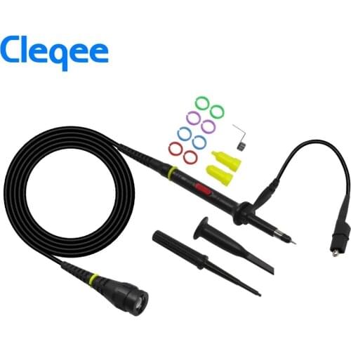 Cleqee P7100 1PCS Oscilloscope Probe 100mhz BNC Protective Cap Scope Probe X1/X10 DC-100MHz