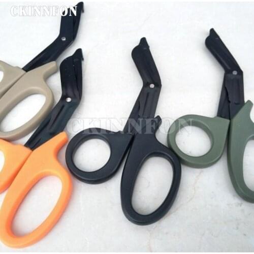 DHL 200pcs Medical Emergency Canvas Field Equip Hot Shears Shearing Regulations Emt With Fine Teeth Survival Rescue Scissors