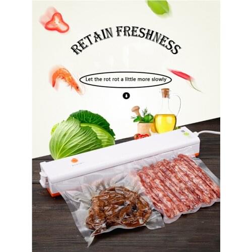 Home Kitchen Automatic Lock Fresh Electric Vacuum Sealing Machine Packaging Machine, Including 10 Food Bags