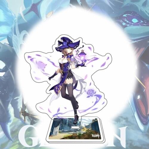 Genshin Impact Jean Amber Lisa Kaeya Cosplay Character Stand Kawaii Accessories For Boys Girls Collections Gifts