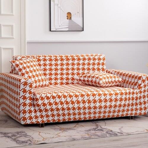 Elastic Corner Sofa Cover For Living Room Stretch Couch Cover For Sofa Puff Seat Armchair Assemble Home Slipcover Decor